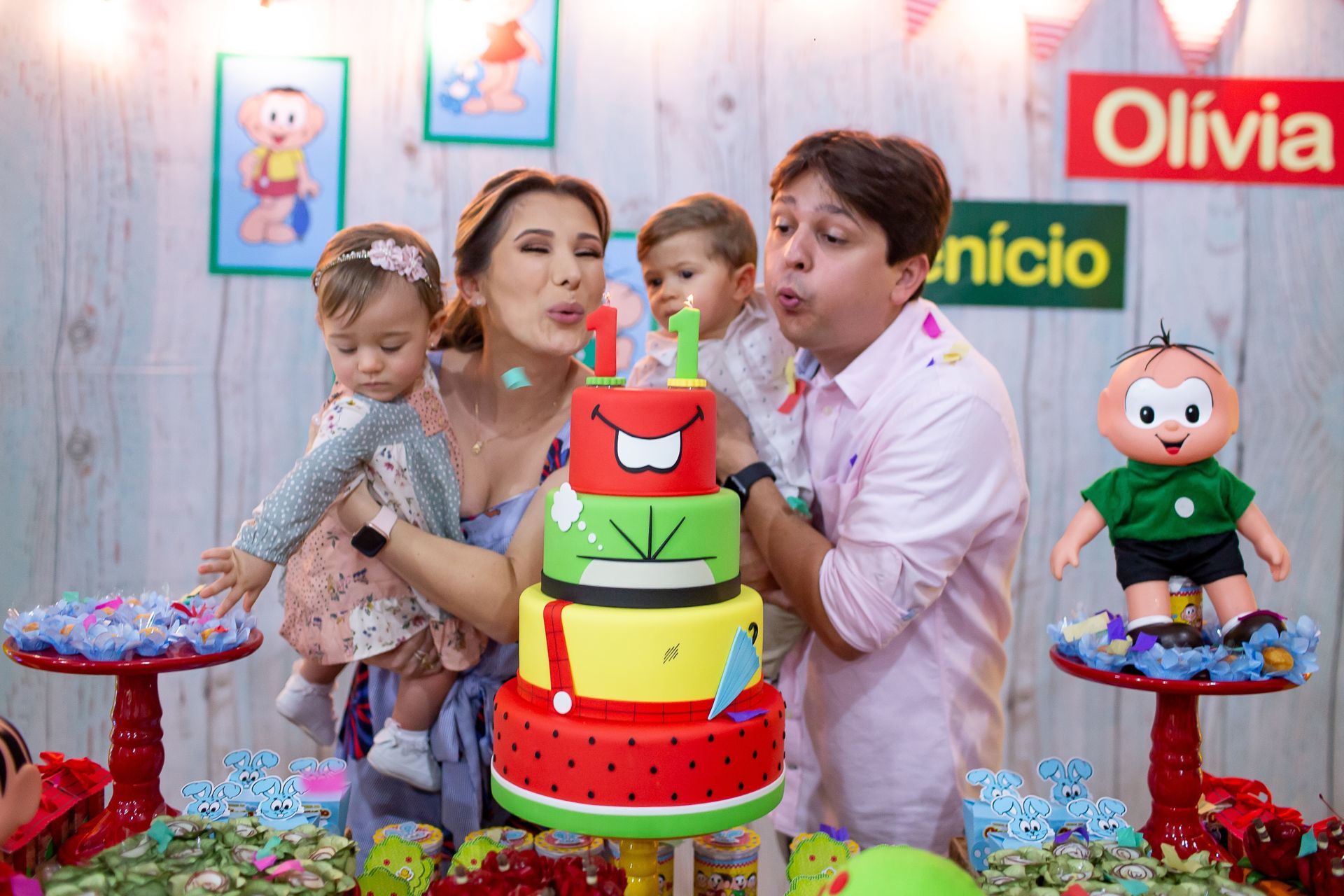 Foto Aniversário - 1 aninho Olívia e Benício Foto Aniversário - 1 aninho Olívia e Benício - Imagem 20